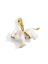 Cute Puppy Dog Animal And Crystal Asymmetrical Enamel Earrings Jewelry Gift