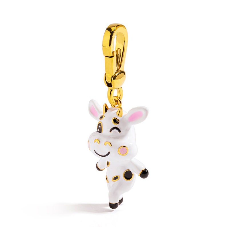 Cute Puppy Dog Animal And Crystal Asymmetrical Enamel Earrings Jewelry Gift