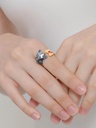 Personality Exaggerated Hand-painted Enamel Flower Earrings Irregular Rattan Earring