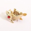 Zircon Rabbit With Enameled Pink Bow Enchanted Encounter Brooch