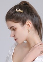 Freshwater Natural Pearl Gold Plated Stud Earrings Jewelry Gift