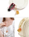 Owl And Pink Cherry Blossom Flower Tassel Enamel Earrings Jewelry Gift