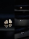Beauty Girl Hat And Crystal Asymmetrical Enamel Dangle Earrings Jewelry Gift