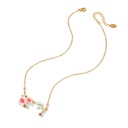 White Cat Kitten Kitty On Pearl Enamel Think Bracelet Jewelry Gift