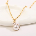 White Cat Kitten Kitty On Pearl Enamel Think Bracelet Jewelry Gift