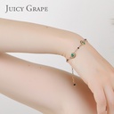 Enamel Flower Zircon Choker Herbaceous Peony Flower Short Necklace