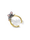 Koala And Green Leaf Enamel Adjustable Ring Jewelry Gift