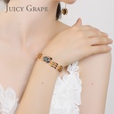 Enamel Flower Zircon Choker Herbaceous Peony Flower Short Necklace