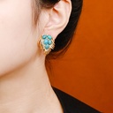 Wing Shape With Zircon Stone Retro Vintage Stud Earrings1