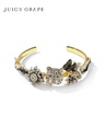 Leopard Crystal Dangle Earrings Christmas Gift 24K Gold