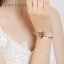 Enamel Glaze Bird Flower Pendant Necklace