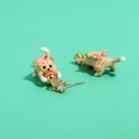 White Cat Kitten Kitty On Pearl Enamel Pendant Necklace Jewelry Gift