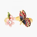 Colorful Butterfly Enamel Adjustable Ring Jewelry Gift