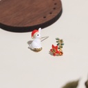 White Pink Cherry Blossom Flower Petal Enamel Pendant Necklace