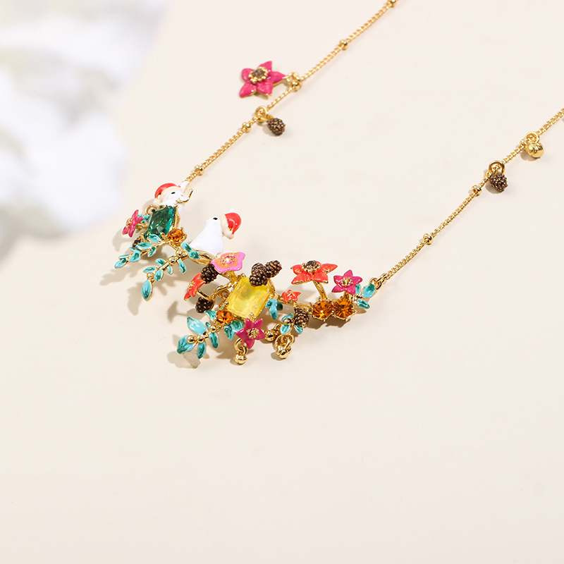 Koala On A Branch Enamel Pendant Necklace Jewelry Gift