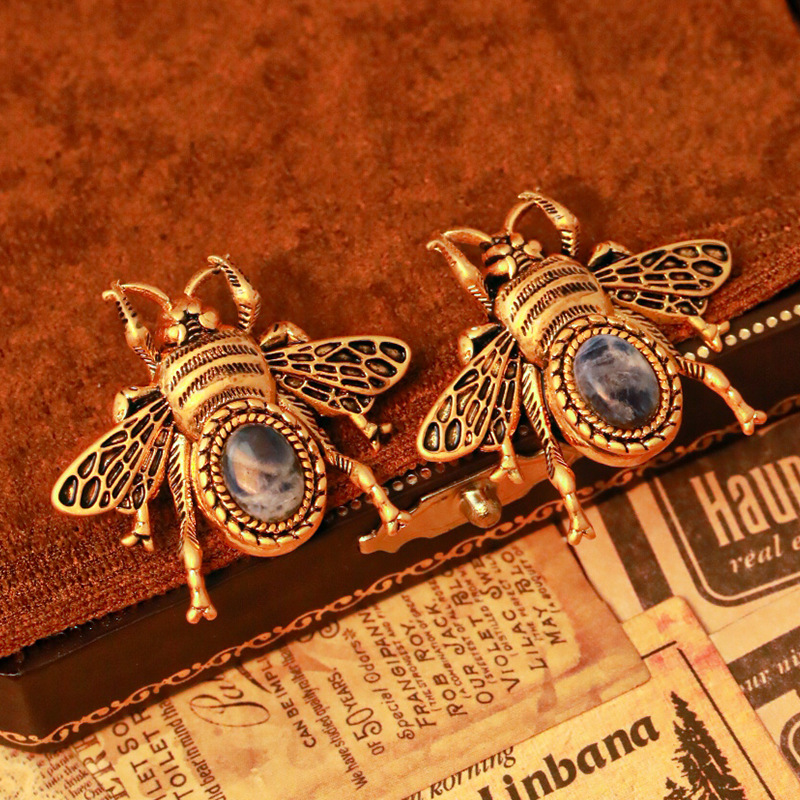 Bee And Stone Vintage Retro Stud Earrings