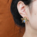 Wing Shape With Zircon Stone Retro Vintage Stud Earrings