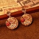 Wing Shape With Zircon Stone Retro Vintage Stud Earrings1