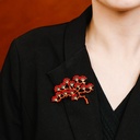 Butterfly Heart Pearl Enamel Stud Earrings