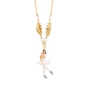 Ballet Dancing Girl Feather tail Pendant Necklace Choker
