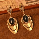 Retro Vintage Stone Dangle Earrings Jewelry