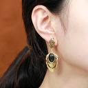 Retro Vintage Stone Dangle Earrings Jewelry