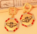 Butterfly And Leaf Enamel Pendant Necklace Jewelry Gift