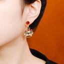 Butterfly And Leaf Enamel Pendant Necklace Jewelry Gift