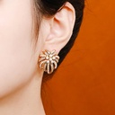 Flower And Butterfly Enamel Pendant Necklace Jewelry Gift