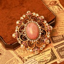 Inlaid Zircon Enamel Vitange Retro Brooch Jewelry