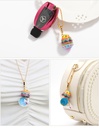 Sunflower Bee And Crystal Enamel Dangle Earrings Jewelry Gift