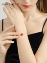 Red Flower Enamel Thin Bracelet Jewelry Gift3