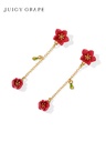 Blue Flower And Stone Enamel Thin Bracelet