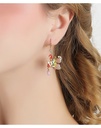 Cat Kitty Pink Gem Pendant Jewelry Enamel Bracelet
