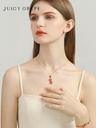 Lily of the Valley White Flower Blossom Enamel Dangle Earrings