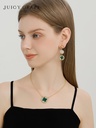 Clover Lucky Leaf Enamel Dangle Stud Earrings Jewelry Gift4