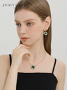 Clover Lucky Leaf Zircon Enamel Dangle Stud Earrings Jewelry Gift6