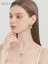 Lotus Flower And Dragonfly Enamel Dangle Stud Earrings Jewelry Gift4