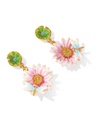 Lotus Flower And Dragonfly Enamel Dangle Stud Earrings Jewelry Gift1