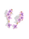 Blue Flower Enamel Adjustable Ring