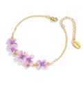 Lily of the Valley White Flower Blossom Enamel Pendant Necklace