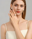 Daisy Flower Enamel Adjustable Ring Handmade Jewelry Gift2