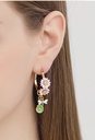 Lotus Flower And Dragonfly Enamel Hoop Dangle Stud Earrings Jewelry Gift4