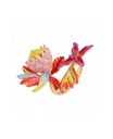 Colorful Flower Enamel Adjustable Ring Handmade Jewelry Gift2