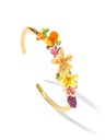 Grape Flower Blossom Branch Enamel Chain Cuff Bracelet Handmade Jewelry Gift1