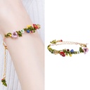 Enamel Glaze Strawberry Pendant Necklace Clavicle Chain