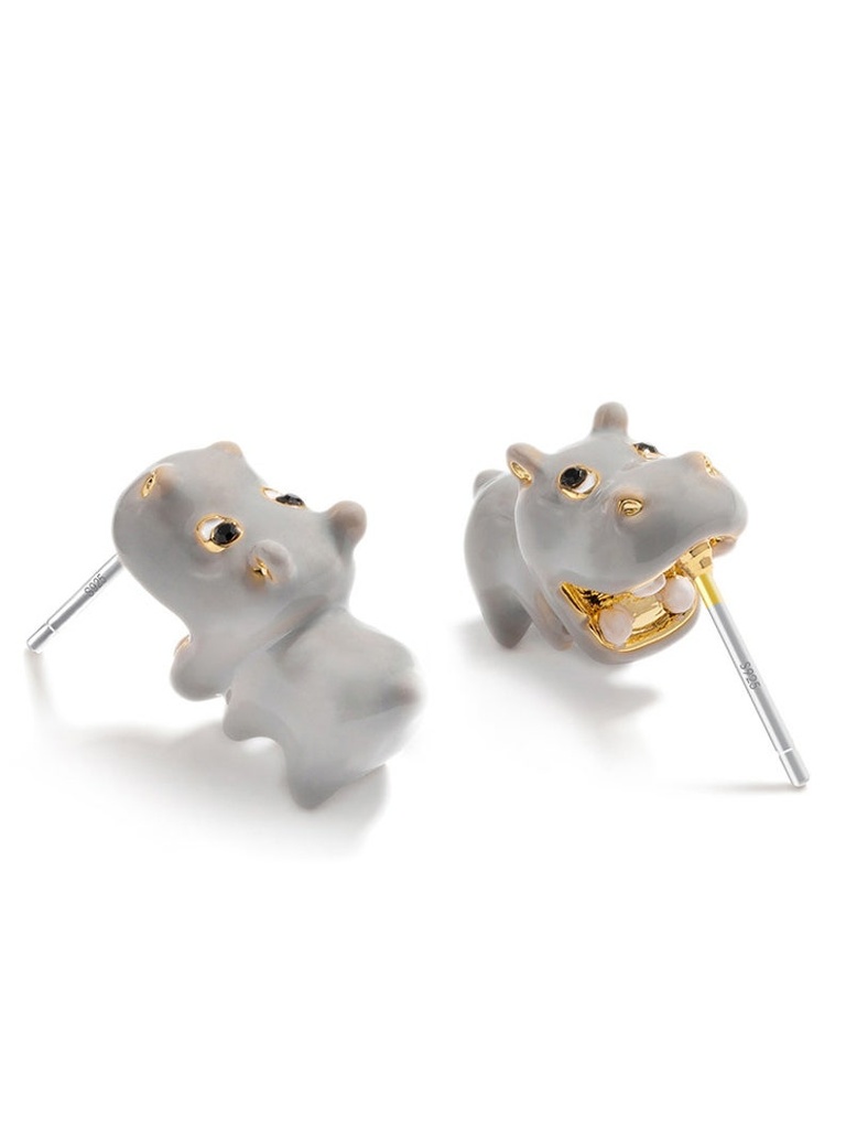 Enamel Glazed Big Eyes Spider Bracelet 18K Gold Plated