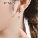 Enamel Glazed Big Eyes Spider Bracelet 18K Gold Plated