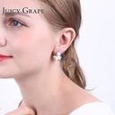 Enamel Glazed Big Eyes Spider Clavicle Chain Necklace 18K Gold Plated
