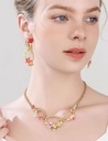 Colorful Flowers Enamel Pendant Necklace4